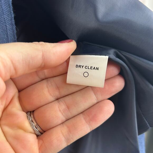 Vintage JG Hook 100% Wool Navy Blue Blazer – Classic Tailored Fit, Size 16 - Picture 5 of 7